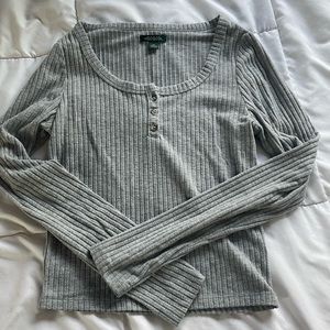 Wild Fable Long Sleeve Gray Top Size XS | wild fable